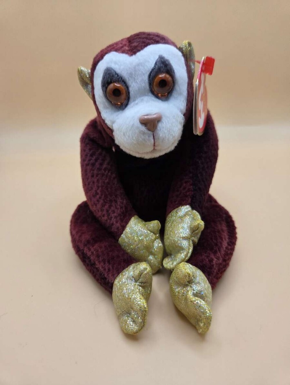 Ty Beanie Babies Zodiac Collection Monkey Plush (2000) Retired Vintage
